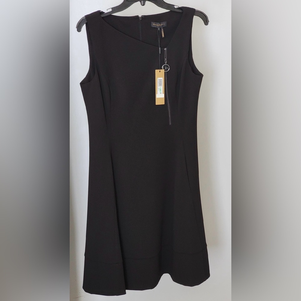 NWT- Donna Karan Zip Front A Line Dress